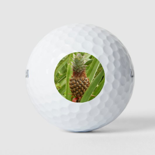 Wilde ananas tropische vruchten in Natuur Golfballen (Voorkant)
