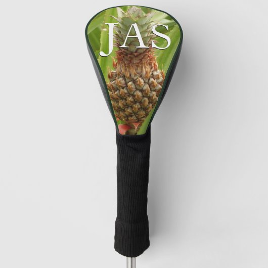 Wilde ananas tropische vruchten in Natuur Golfheadcover (Voorkant)