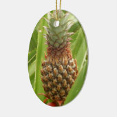Wilde ananas tropische vruchten in Natuur Keramisch Ornament (Links)