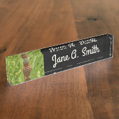 Wilde ananas tropische vruchten in Natuur Naambordje (Zijkant)