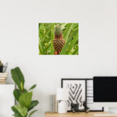 Wilde ananas tropische vruchten in Natuur Poster (Thuiskantoor)