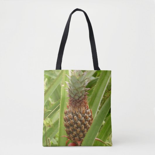 Wilde ananas tropische vruchten in Natuur Tote Bag (Voorkant)
