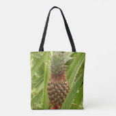 Wilde ananas tropische vruchten in Natuur Tote Bag (Achterkant)