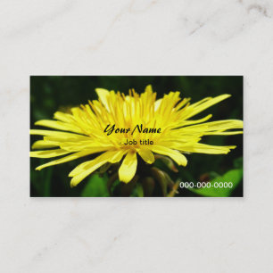 wilde andelion bloemen. visitekaartje