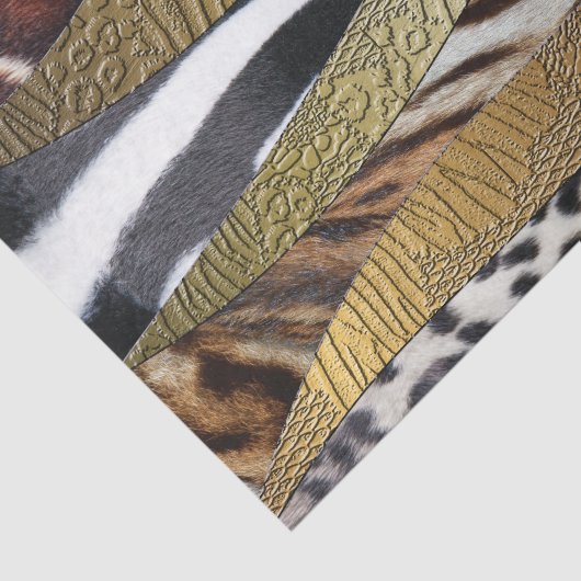 Wilde ANimal Print Abstract Tissuepapier (Detail)