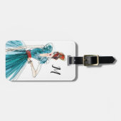 Wilde appel | Haute Couture Modetekening Bagagelabel (Voorkant horizontaal)