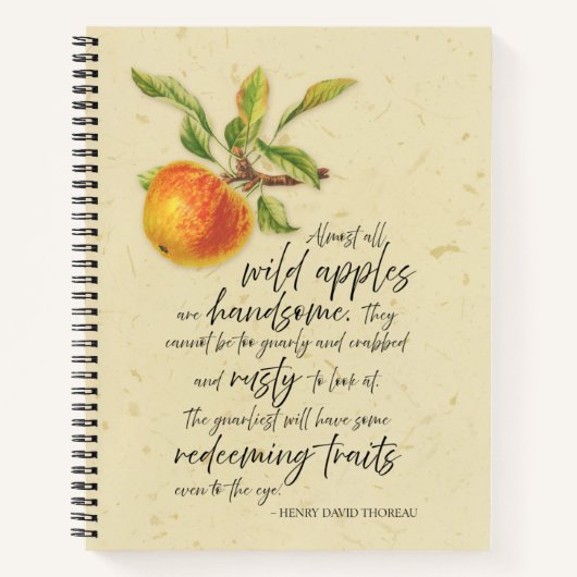 Wilde appels zijn knap notitieboek (Voorkant)