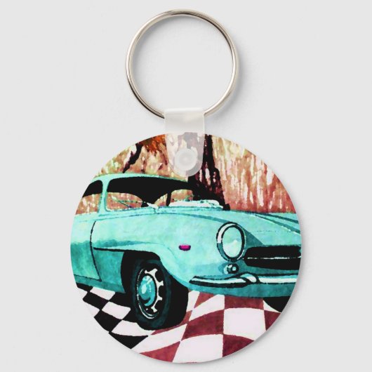 Wilde auto - Alfa CricketDiane Art & Design Sleutelhanger (Voorkant)