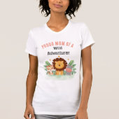 Wilde Avonturier Jungle Safari Dieren Verjaardag T-shirt (Voorkant)