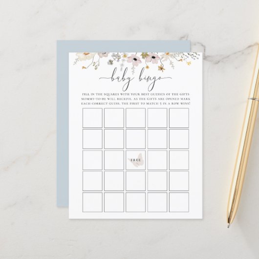 Wilde Baby Bingo Game (Voorkant / Achterkant in situ)