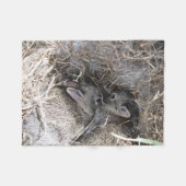 Wilde Baby Bunnies Fleece Blanket Deken (Voorkant (Horizontaal))