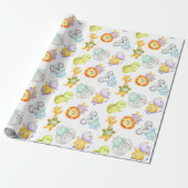 Wilde baby dieren cadeaupapier (Uitgerold)
