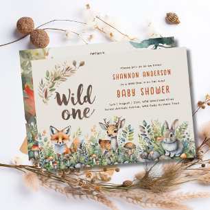 Wilde Baby Dieren uit het Bos Lief Rustiek Kaart