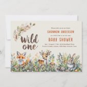 Wilde Baby Dieren uit het Bos Lief Rustiek Kaart (Voorkant)