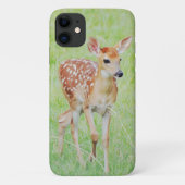 Wilde Baby Fawn Deer Art Phone Case (Achterkant)