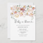 Wilde baby in bloei-baby shower-uitnodiging kaart (Voorkant)