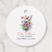 Wilde Baby in bloei Bedankjes Labels (Voorkant)