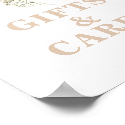 Wilde Baby in Bloom Baby shower Gifts Sign. Poster (Hoek)