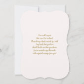 Wilde Baby in Bloom Baby shower Girl Kaart (Achterkant)