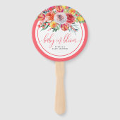 Wilde Baby in Bloom Floral Baby shower Handwaaier (Voorkant)