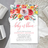 Wilde Baby in Bloom Floral Baby shower Kaart