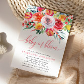 Wilde Baby in Bloom Floral Baby shower Kaart
