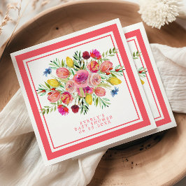 Wilde Baby in Bloom Floral Baby shower Servet