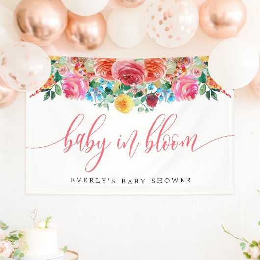 Wilde Baby in Bloom Floral Baby shower Spandoek