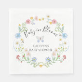 Wilde Baby in Bloom Floral Waterverf Shower Servet (Voorkant)