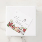 Wilde Baby in Bloom Girl Favor Gift Labels (In situ)