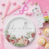 Wilde Baby in Bloom Girl Papieren Bordje (Feest)