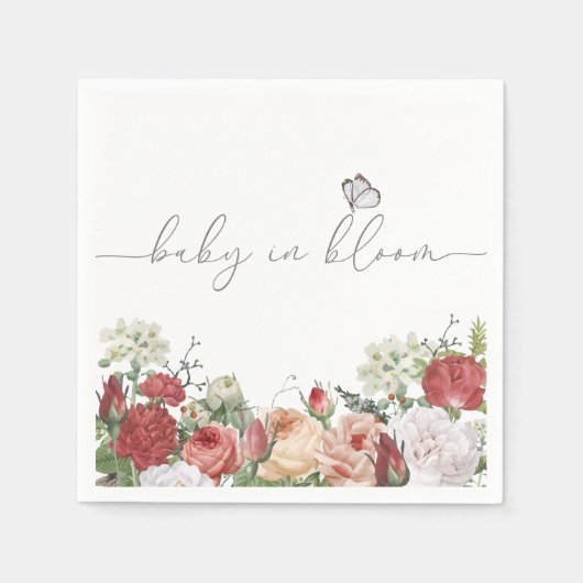 Wilde Baby in Bloom Girl Servet (Voorkant)