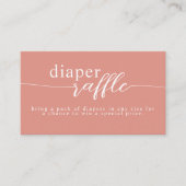 Wilde Baby in Bloom Shower Diaper Raffle Informatiekaartje (Voorkant)