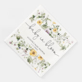 Wilde Baby in Bloom Spring Floral baby shower Servet (Hoek)