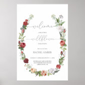 Wilde Baby in Bloom Welcome Sign Poster (Voorkant)