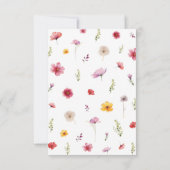 Wilde Baby in het Baby shower Bloom Bedankkaart (Achterkant)