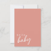 Wilde Baby in het Baby shower Bloom Bedankkaart (Achterkant)