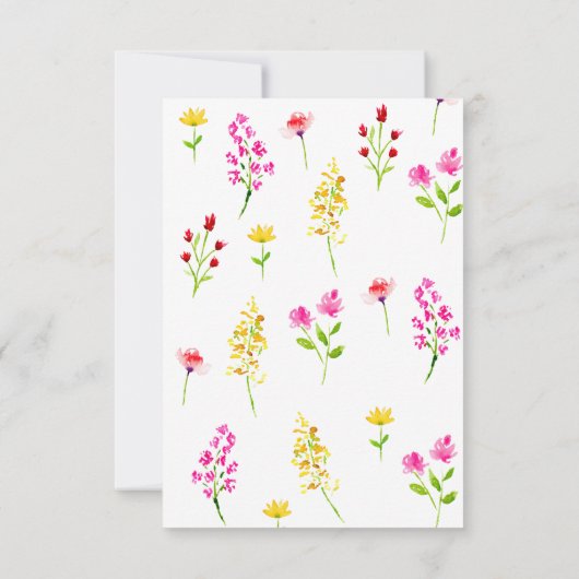 Wilde Baby in het Baby shower Bloom Dank u wel Bedankkaart (Achterkant)