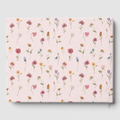 Wilde Baby in het Baby shower Bloom Guestbook Gastenboek (Achterkant)