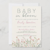 Wilde Baby in het Baby shower Bloom Kaart (Voorkant)