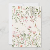 Wilde Baby in het Baby shower Bloom Kaart (Achterkant)