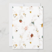 Wilde Baby in het Baby shower Bloom Kaart (Achterkant)