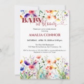 Wilde Baby in het Baby shower Bloom Kaart (Voorkant)