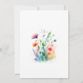 Wilde Baby in het Baby shower Bloom Kaart (Achterkant)