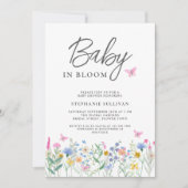 Wilde Baby in het Baby shower Bloom Kaart (Voorkant)