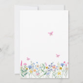 Wilde Baby in het Baby shower Bloom Kaart (Achterkant)