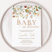 Wilde Baby in het Baby shower Bloom Kaart