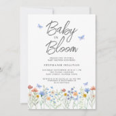Wilde Baby in het Baby shower Bloom Kaart (Voorkant)