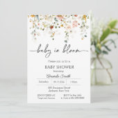Wilde Baby in het Baby shower Bloom Kaart (Staand voorkant)