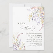 Wilde Baby in het Baby shower Bloom Kaart (Voorkant)